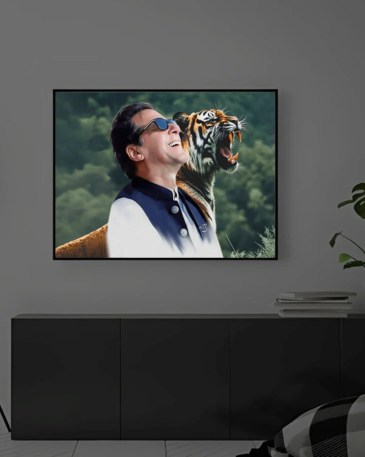 IMRAN KHAN Tiger – Glowing Frame